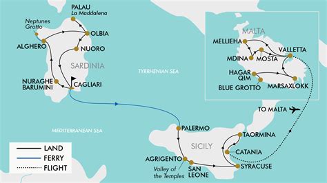 sicily to malta distance.